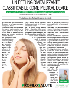 Peeling rivitalizzante al TCA - Articolo su Profilo Salute